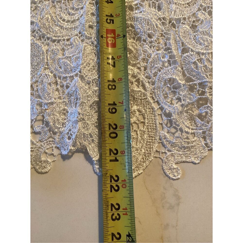 CUSP by Nieman Marcus Lace White Top Sz S Long Sleeve - Picture 4 of 6